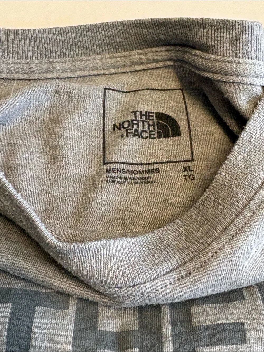 The North Face Men’s XL Gray Logo Graphic Short Sleeve T-Shirt Tee